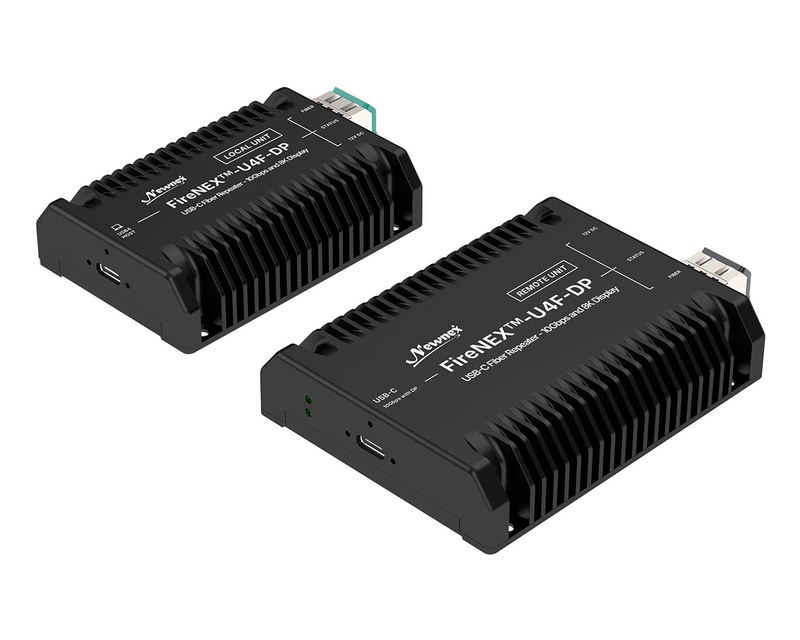 Newnex's FireNEX&trade;-U4F-DP USB-C fiber extender with DP Alt Mode