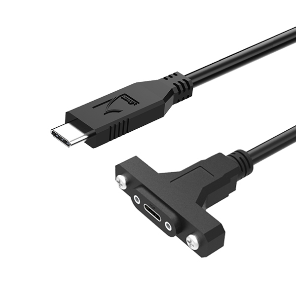 USB 3.2 C to C/F, Dual Screw Lock